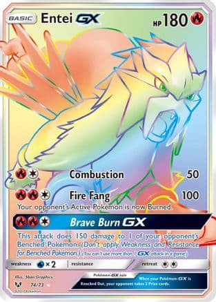 Entei GX (Secret) — Pokémon TCG card