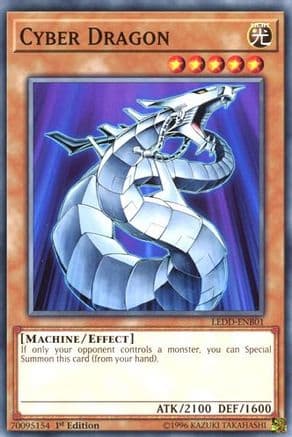Cyber Dragon — Legendary Dragon Decks Yu-Gi-Oh! card by KAZUKI TAKAHASHI