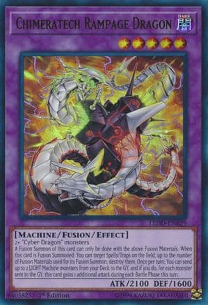 Chimeratech Rampage Dragon (UR) — Legendary Dragon Decks Yu-Gi-Oh! card by KAZUKI TAKAHASHI