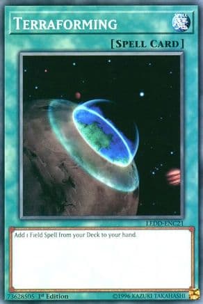 Terraforming — Legendary Dragon Decks Yu-Gi-Oh! card by KAZUKI TAKAHASHI