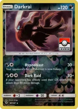 Darkrai - 87/147 (Pokemon League) — League & Championship Cards