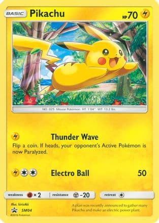 Pikachu - SM04 (Target Non-Holo) — SM Promos Pokémon TCG card by Hasuno
