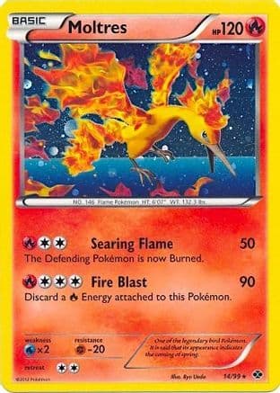 Moltres - 14/99 (Next Destinies) — Blister Exclusives Pokémon TCG card by Ryo Ueda