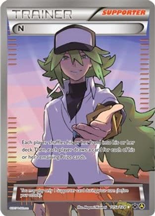 N (Supporter) - 105a/124 — Alternate Art Promos
