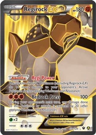 Regirock EX - 43a/124 — Alternate Art Promos Pokémon TCG card by Ryo Ueda