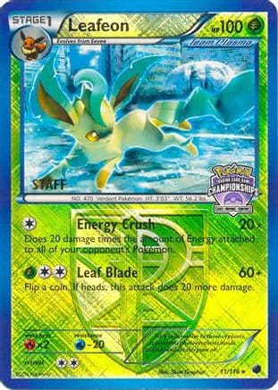 Leafeon - 11/116 (State Championships) [Staff] — League & Championship Cards