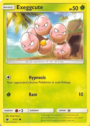 Exeggcute — SM - Crimson Invasion Pokémon TCG card by Hasuno