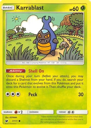 Karrablast — SM - Crimson Invasion Pokémon TCG card by OOYAMA