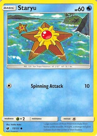 Staryu — SM - Crimson Invasion Pokémon TCG card by Yukiko Baba