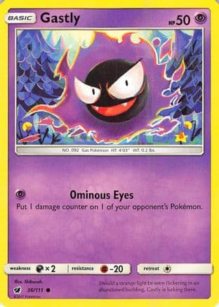 Gastly — SM - Crimson Invasion Pokémon TCG card by Shibuzoh.