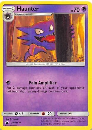 Haunter — SM - Crimson Invasion Pokémon TCG card by Eri Yamaki