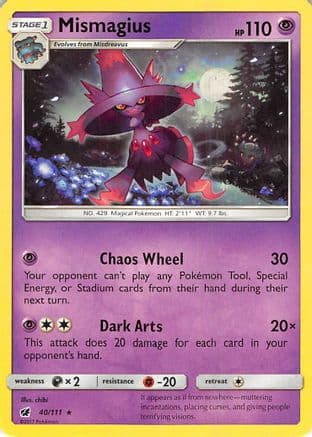 Mismagius — SM - Crimson Invasion Pokémon TCG card by chibi