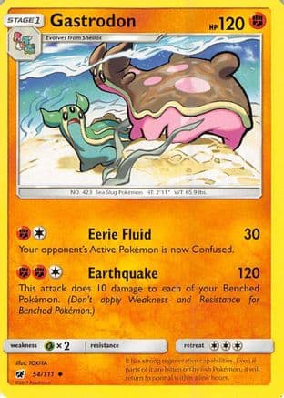 Gastrodon — SM - Crimson Invasion Pokémon TCG card by TOKIYA