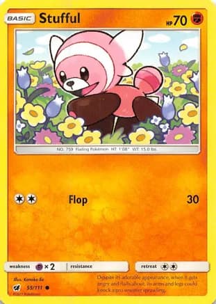 Stufful — SM - Crimson Invasion Pokémon TCG card by Kanako Eo