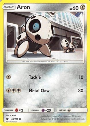 Aron — SM - Crimson Invasion Pokémon TCG card by TOKIYA