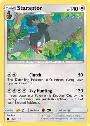 Staraptor — SM - Crimson Invasion Pokémon TCG card by Sekio