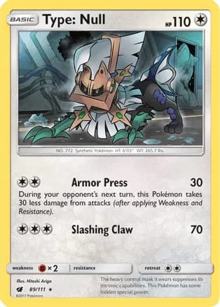 Type: Null — SM - Crimson Invasion Pokémon TCG card by Hitoshi Ariga