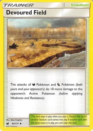Devoured Field — SM - Crimson Invasion Pokémon TCG card by 5ban Graphics