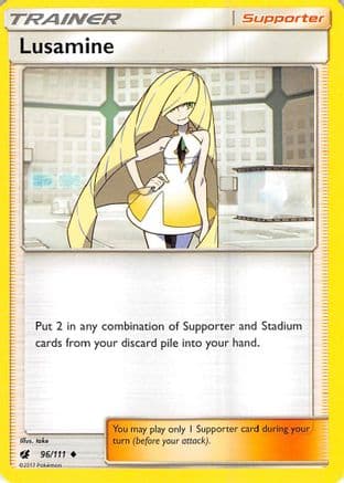 Lusamine — SM - Crimson Invasion Pokémon TCG card by take