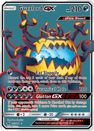 Guzzlord GX (Full Art) — SM - Crimson Invasion