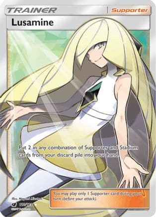 Lusamine (Full Art) — Pokémon TCG card
