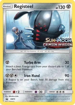 Registeel - SM75 (Prerelease) — SM Promos