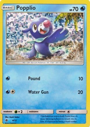 Popplio - 4/12 — McDonald's Promos 2017 Pokémon TCG card by Kouki Saitou