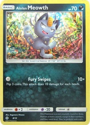 Alolan Meowth - 8/12 — McDonald's Promos 2017 Pokémon TCG card by Kagemaru Himeno