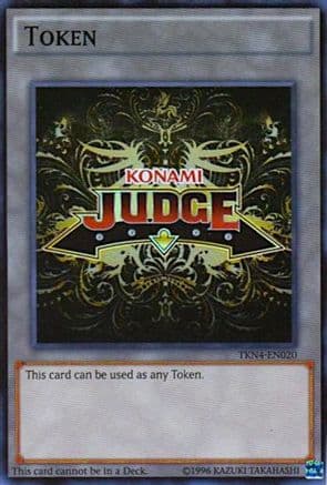 Official Judge Token: TKN4-EN020 — Judge Promotional Cards