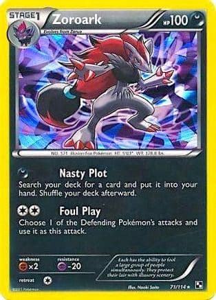 Zoroark - 71/114 (Cracked Ice Holo) — Blister Exclusives Pokémon TCG card by Hokori Saito