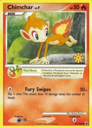 Chimchar - 57/100 — Countdown Calendar Promos Pokémon TCG card by Naoyo Kimura