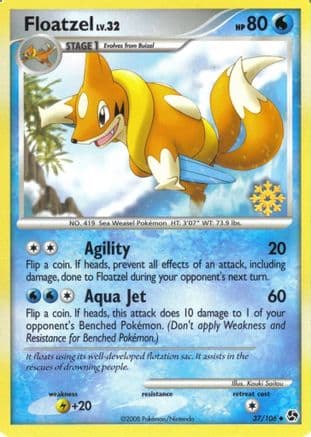 Floatzel - 37/106 — Countdown Calendar Promos Pokémon TCG card by Kouki Saitou