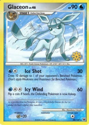 Glaceon - 20/100 — Countdown Calendar Promos Pokémon TCG card by Masakazu Fukuda