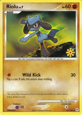 Riolu - 61/130 — Countdown Calendar Promos Pokémon TCG card by Ken Sugimori