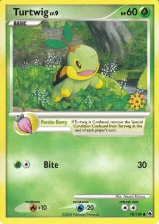 Turtwig - 78/100 — Countdown Calendar Promos Pokémon TCG card by Naoyo Kimura
