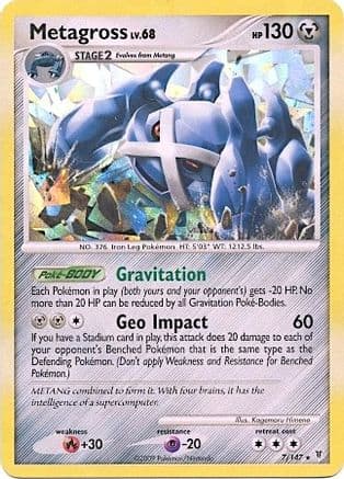 Metagross - 7/147 (Cracked Ice Holo) — Blister Exclusives Pokémon TCG card by Ken Sugimori