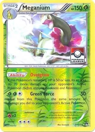 Meganium - 3/122 (Pokemon League) — League & Championship Cards