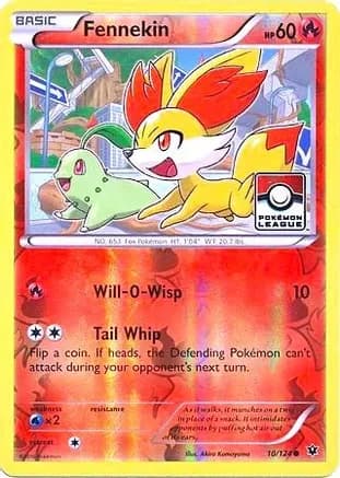 Fennekin - 10/124 (Pokemon League) — League & Championship Cards