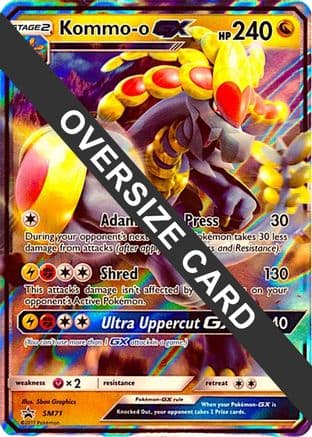 Kommo-o GX - SM71 (SM Black Star Promo) — Jumbo Cards Pokémon TCG card by Sban Graphics