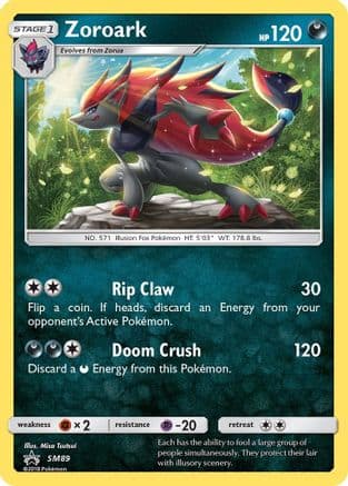 Zoroark - SM89 — SM Promos Pokémon TCG card by Mitsuhiro Arita