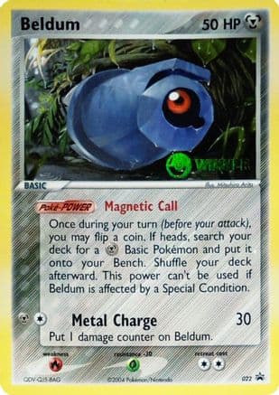 Beldum - 022 (League Promo) [Winner] — League & Championship Cards Pokémon TCG card by Mitsuhiro Arita