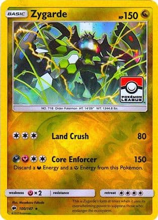 Zygarde - 100/147 (Pokemon League) — League & Championship Cards