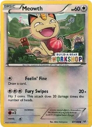 Meowth - 67/108 (Build-A-Bear Workshop Exclusive) — Miscellaneous Cards & Products