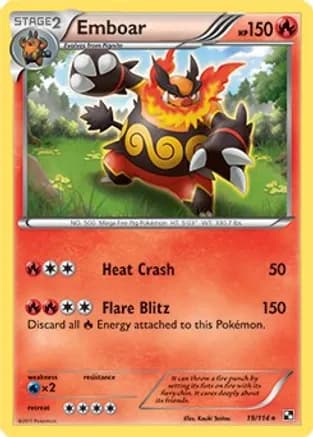 Emboar - 19/114 — Deck Exclusives Pokémon TCG card by Kouki Saitou