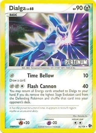 Dialga - 16/106 [Platinum] — Burger King Promos Pokémon TCG card by Daisuke Ito