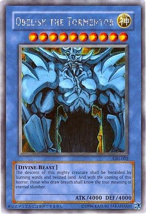 Obelisk the Tormentor (Secret Rare) — Yu-Gi-Oh! Duel Monsters International: Worldwide Edition