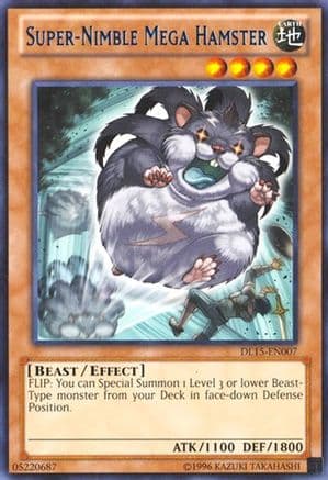 Super-Nimble Mega Hamster (Blue) — Duelist League Promo