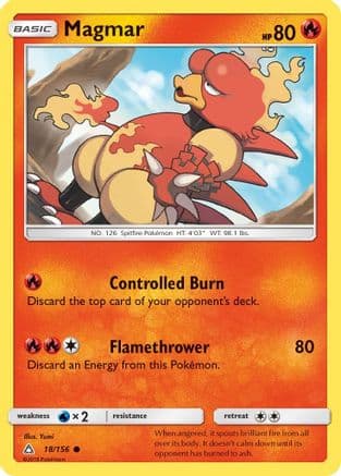 Magmar — SM - Ultra Prism Pokémon TCG card by Yumi