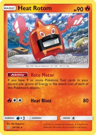 Heat Rotom — SM - Ultra Prism Pokémon TCG card by Shin Nagasawa