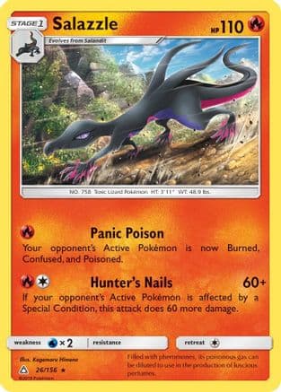 Salazzle — SM - Ultra Prism Pokémon TCG card by Kagemaru Himeno